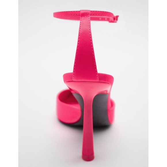 Zara Neon Pink High Heels - Picture 15 of 16
